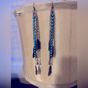 Beautiful long boho earrings